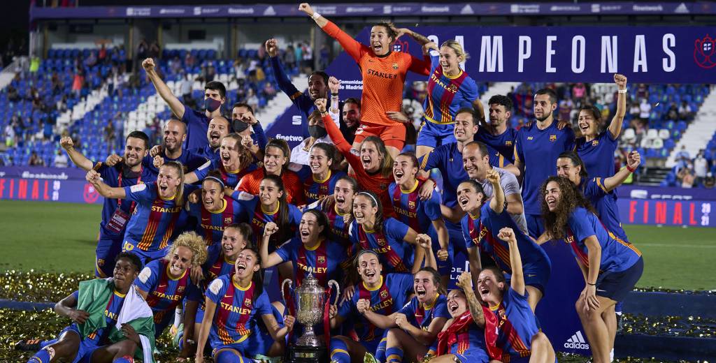 Histórico: el Barcelona femenino logró el triplete