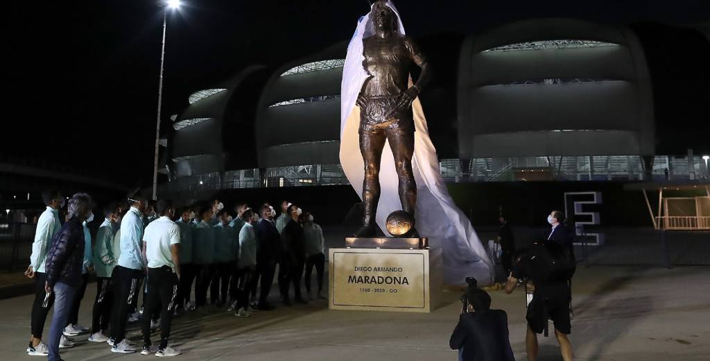 La impactante estatua de Maradona en Santiago del Estero