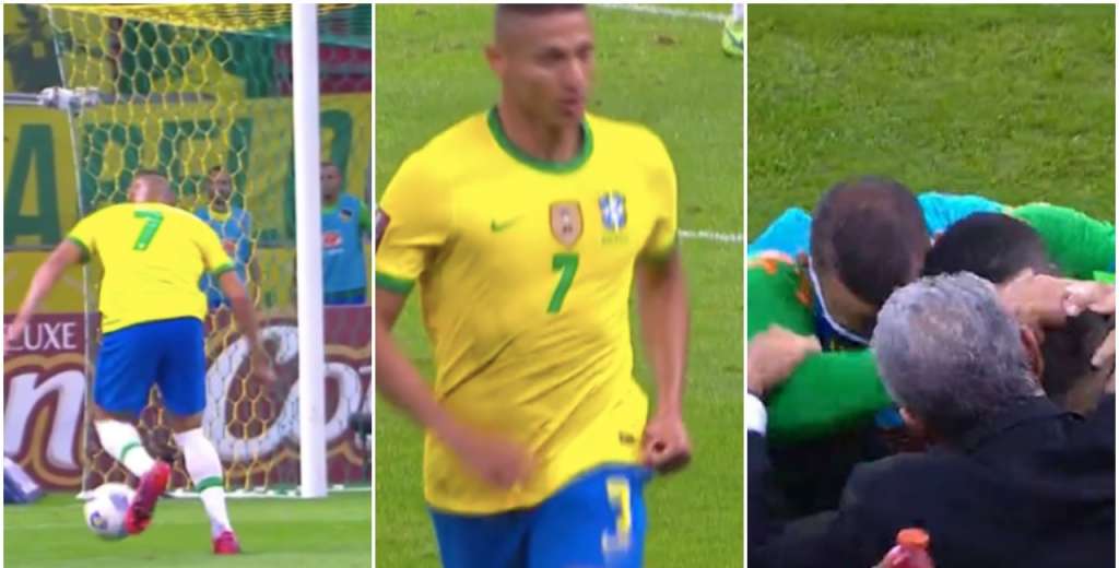 Richarlison metió su gol y fue a pedirle a Tite que no renuncie