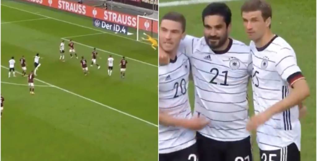 El golazo de Gündogan a Letonia