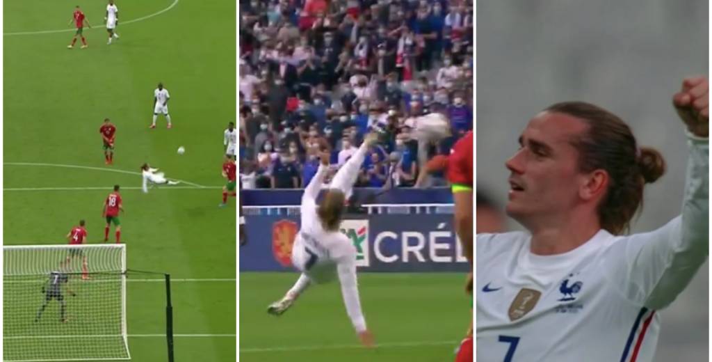 Griezmann está loco: el golazo de chilena que le hizo a Bulgaria