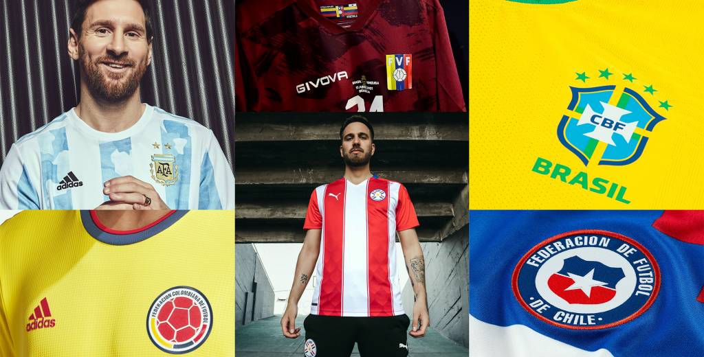 Las camisetas de la Copa América 2021