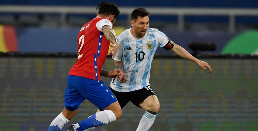A pesar del golazo de Messi, Argentina no pudo con Chile