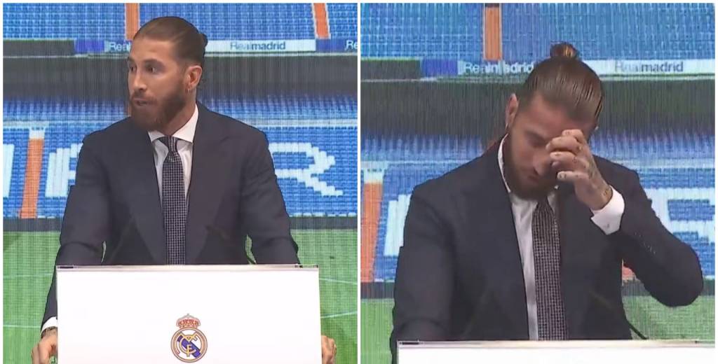 Diez segundos de rueda de prensa, y Ramos se larga a llorar