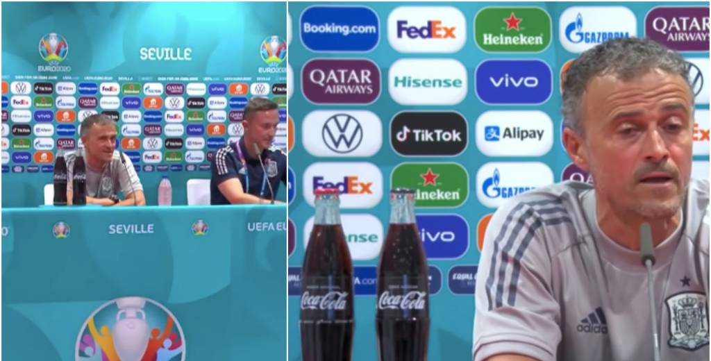 Luis Enrique y el palazo a Coca Cola en rueda de prensa