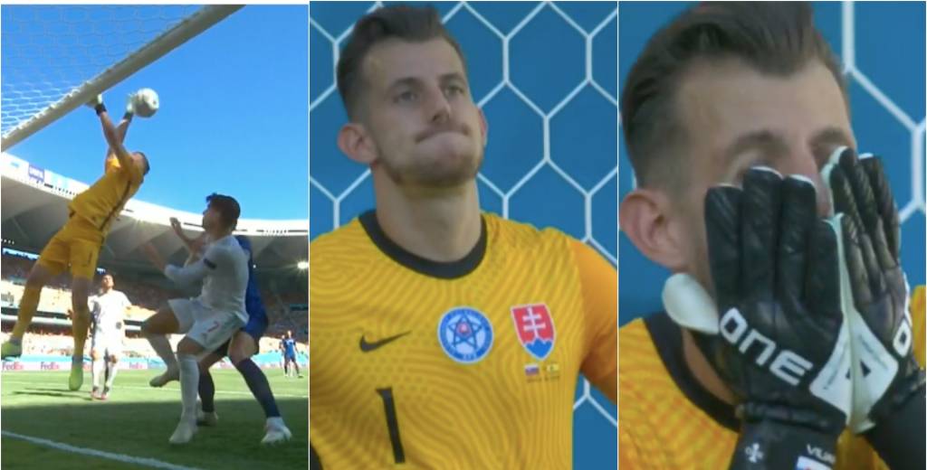 Dubravka y el peor gol de la Eurocopa: quiso despejar y la metió