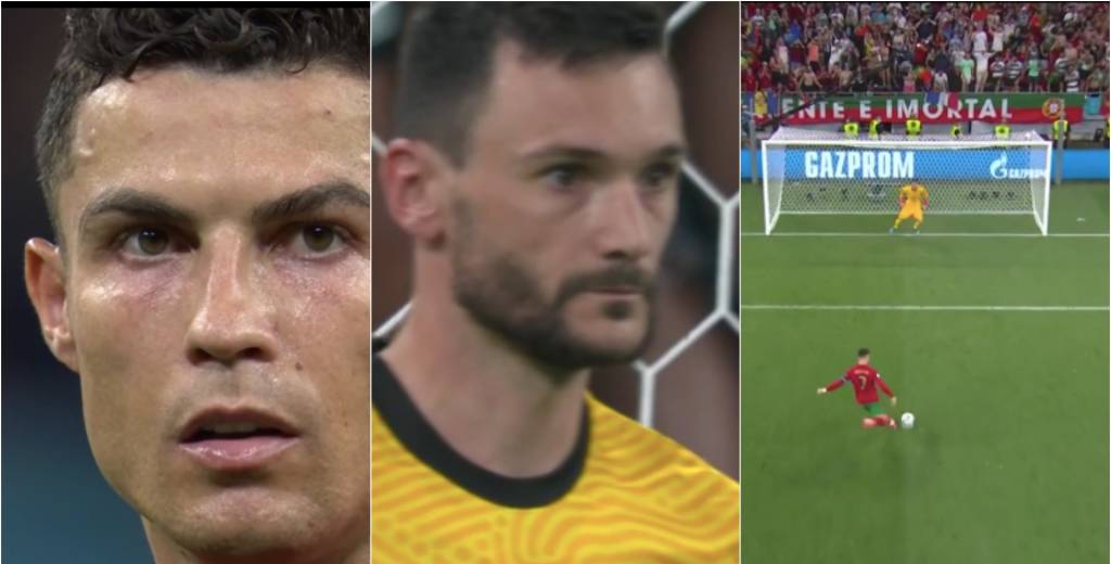 Cristiano es un animal: le voló el arco de penal a Lloris