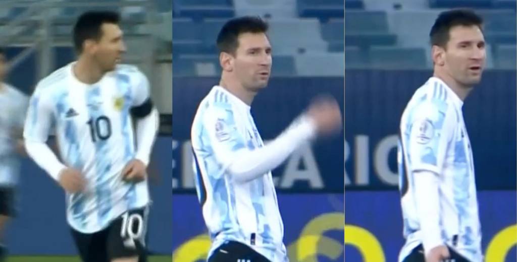 La reacción de Messi en el gol de Bolivia