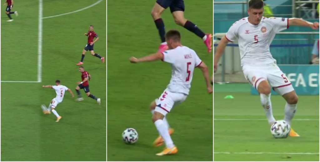 Maehle y la asistencia de la Euro2020: un golazo de Dinamarca