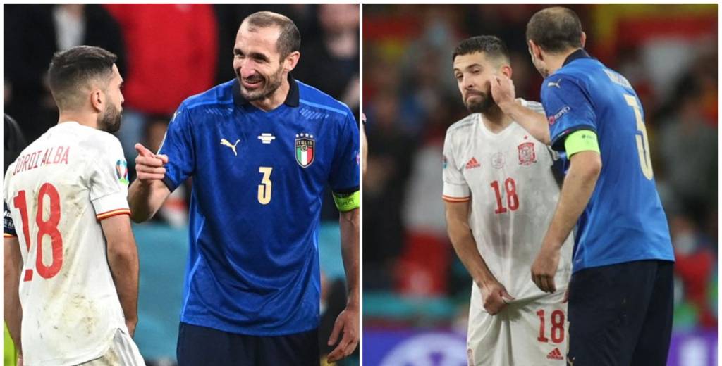 Chiellini reveló que sucedió en el sorteo con Jordi Alba: "Se equivocó"