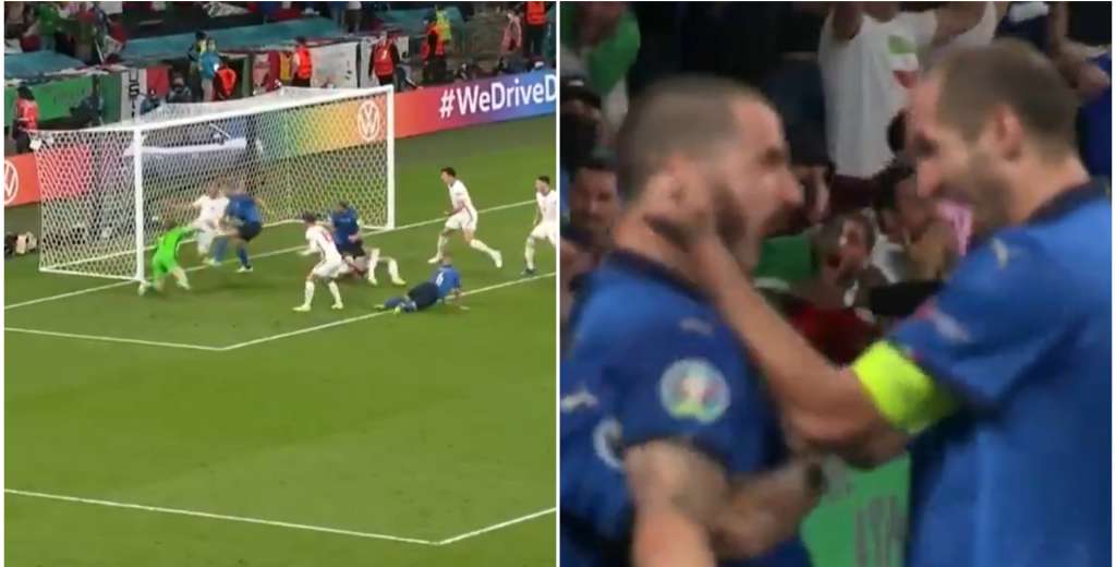 Bonucci durmió a todos y marcó el empate de Italia