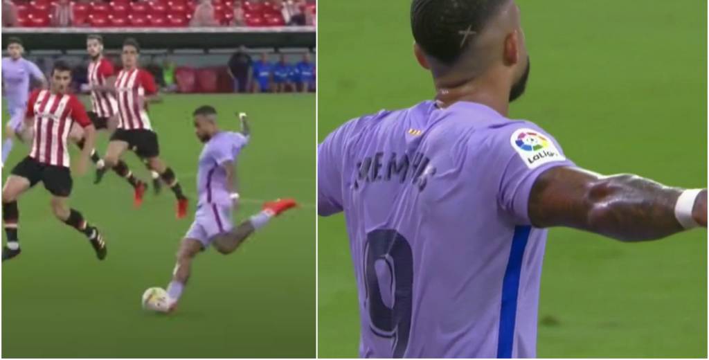 Depay es un animal: le voló el arco al Bilbao con un golazo