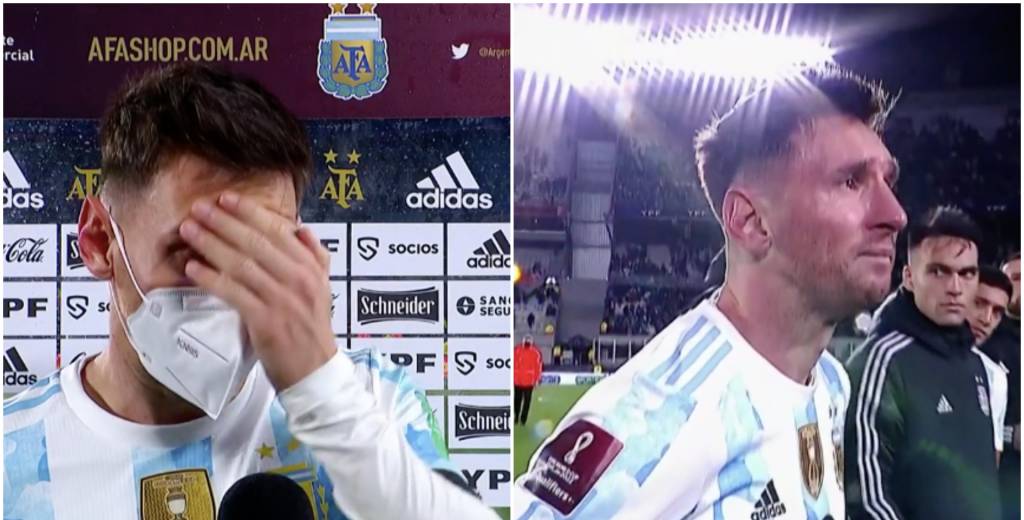 Messi se quiebra en cámara: no puede hablar y se larga a llorar