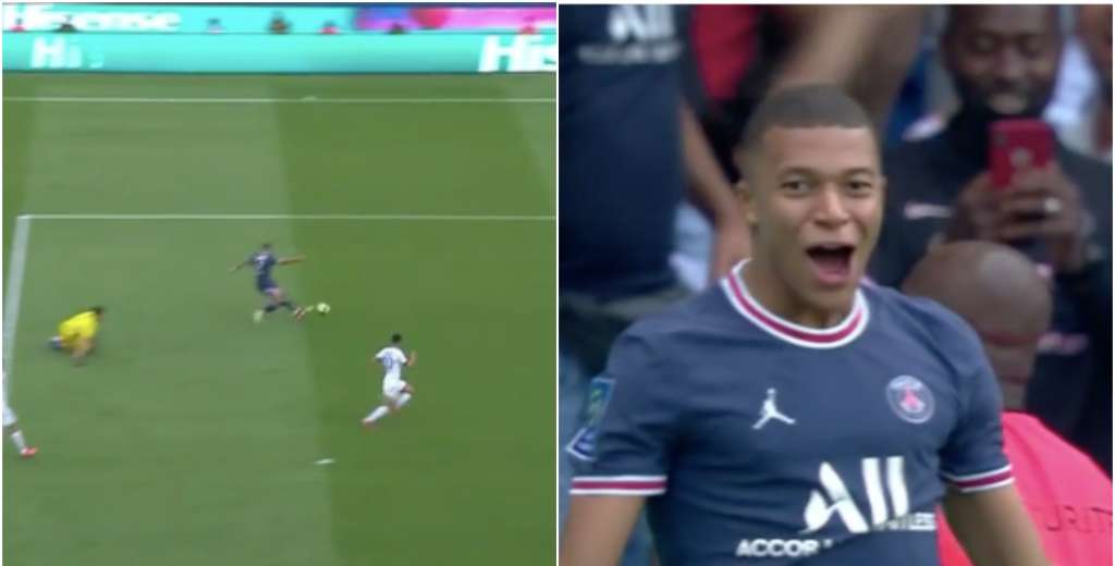 Mbappé y un golazo total: pura explosión y dejó sentado al arquero