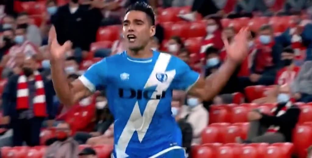 Falcao le dio el triunfo al Rayo Vallecano con este gol agónico