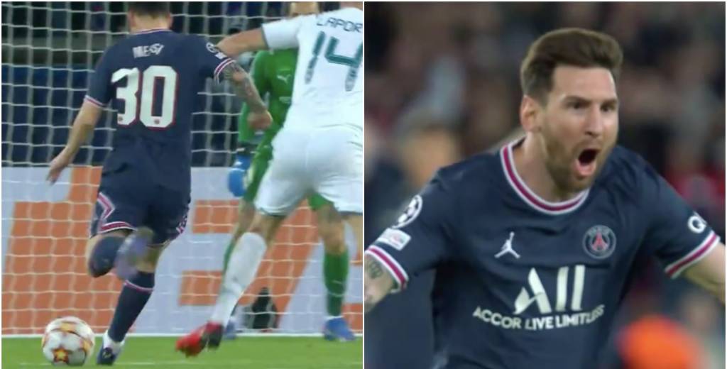 Messi y un golazo brutal: Mbappé asistió y él la clavó en el ángulo