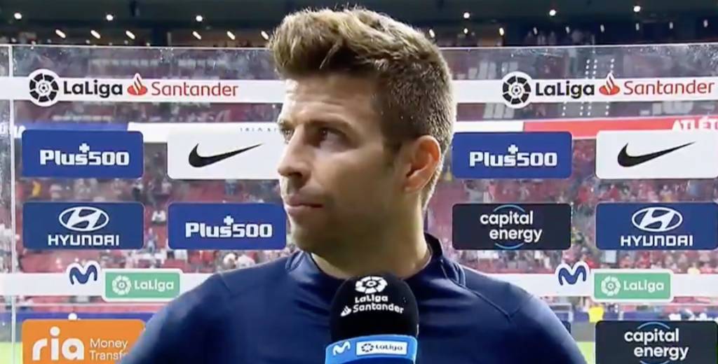 Y tras perder con el Atleti, Piqué explota en el campo de juego