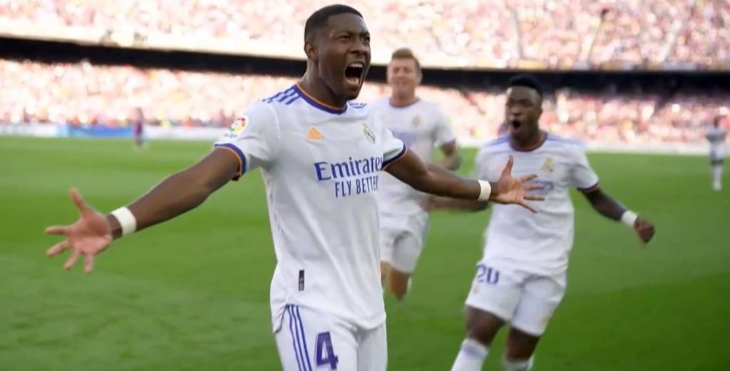 Alaba metió un golazo en una jugada perfecta del Madrid