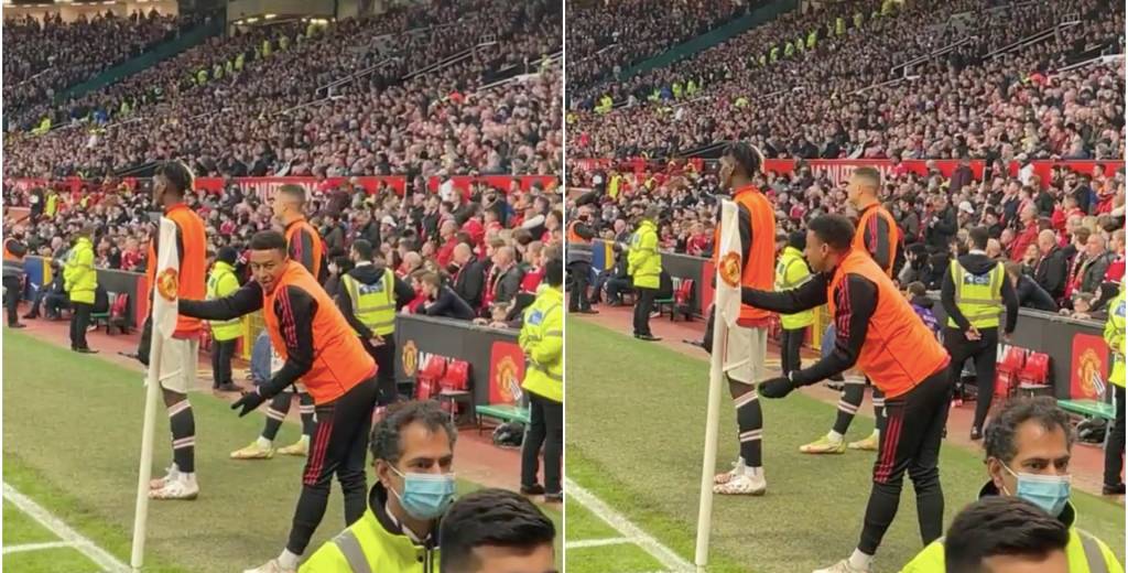 Mientras Liverpool goleaba al United, Lingard se peleó con los hinchas