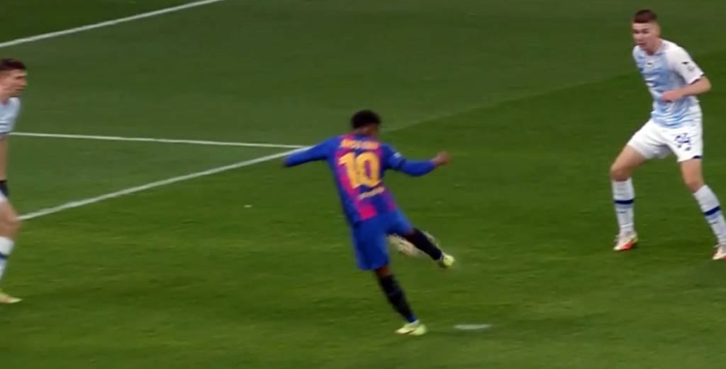 ¡Qué golazo! Ansu Fati fue el héroe del Barcelona en Champions