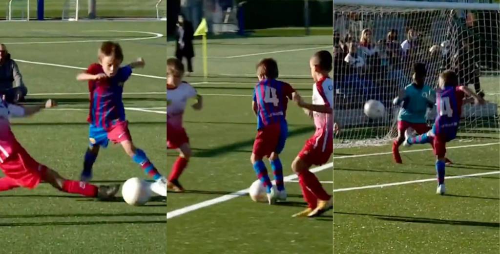 El impresionante gol de un niño de 7 años del Barcelona