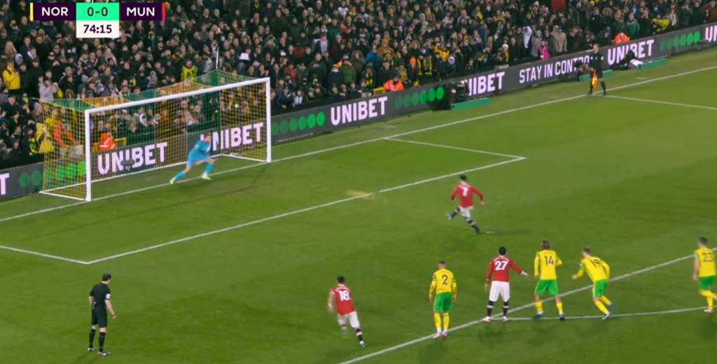 Cristiano lo fusiló al Norwich y el United ganó 1-0