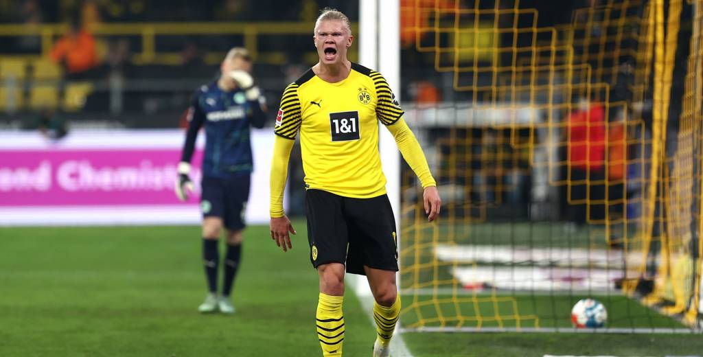 El brutal récord que logró Haaland con el Dortmund 