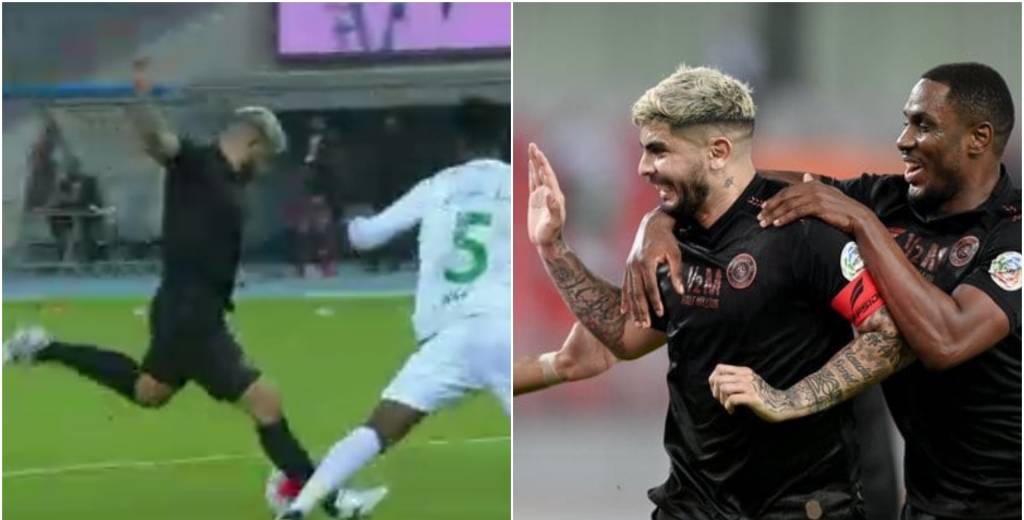 La magia sigue intacta:Banega convirtió un gol digno de un cuadro en Arabia