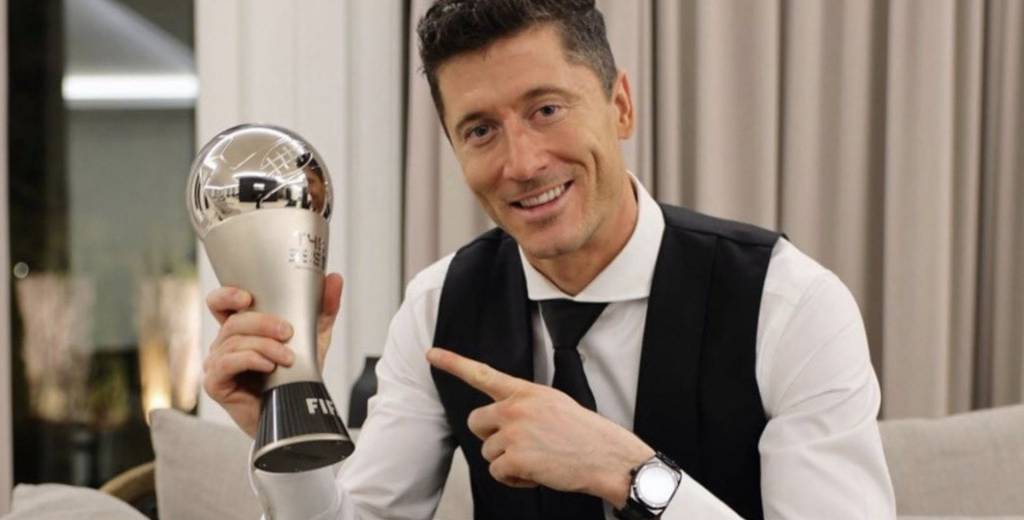 El gesto de crack que tuvo Messi con Lewandowski en The Best