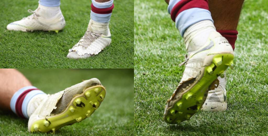 Jugó con estas botas destruidas y ascendió a la Premier League