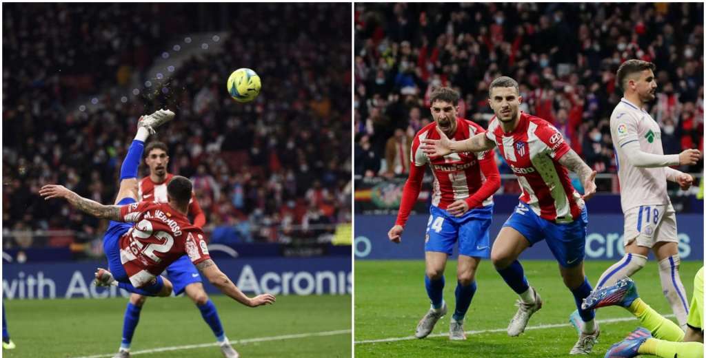 ¡Triunfazo agónico! Gran tijera de Hermoso le dio la victoria al Atlético