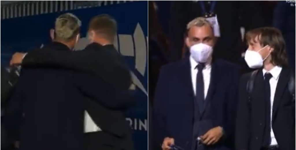 Emotivo: la reacción de Navas al encontrarse con Modric y Kroos