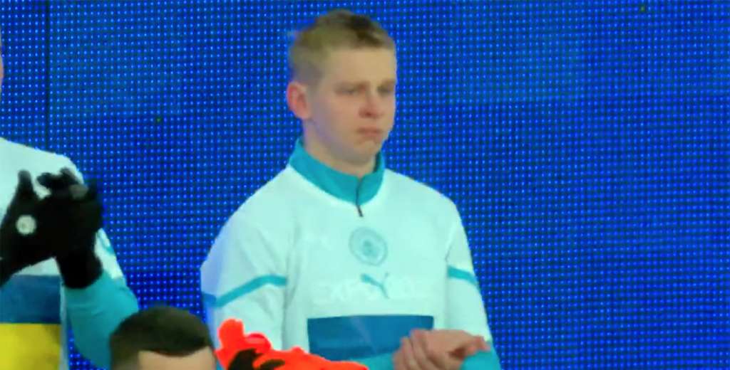 Emocionante: Zinchenko se largó a llorar antes del partido del City