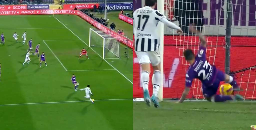 Juventus ganó con este increíble gol en contra de Fiorentina