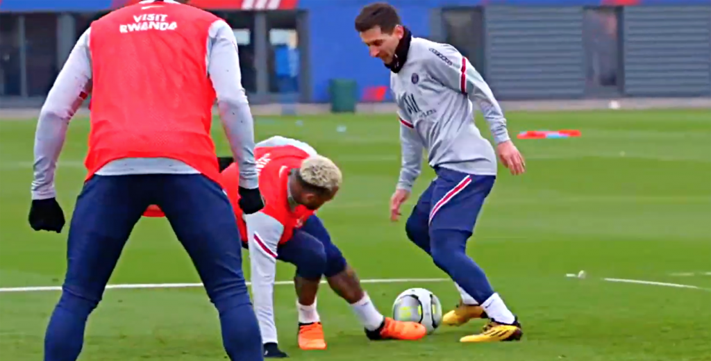 Messi destruyó a Neymar en el entrenamiento del PSG