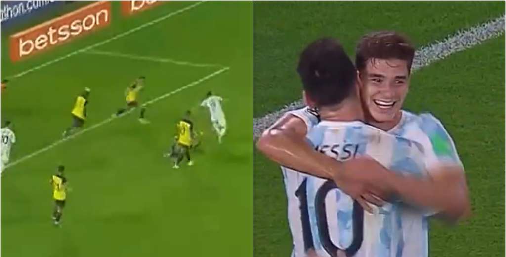 Julián Álvarez es implacable: primera titularidad y primer gol con Argentina