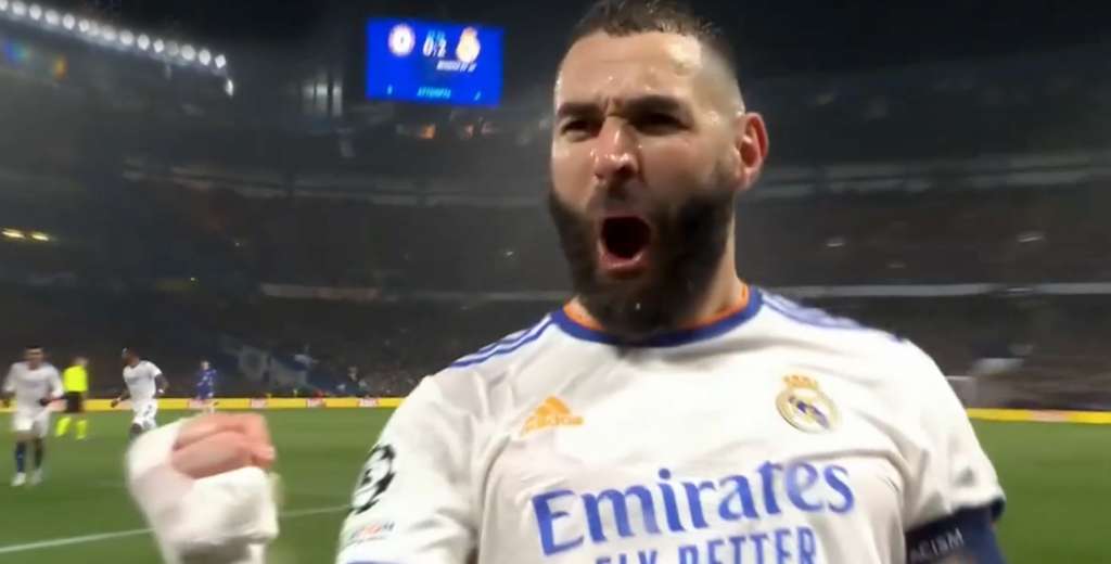 Benzema no es humano: metió 2 golazos de cabeza en 4 minutos