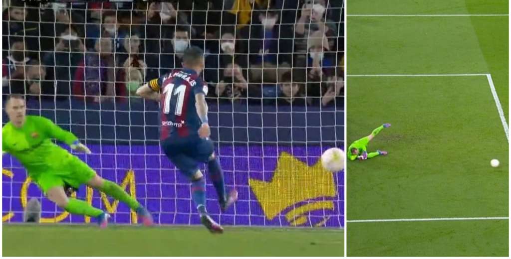 Todo en cinco minutos: Ter Stegen atajó un penal y le hicieron otro