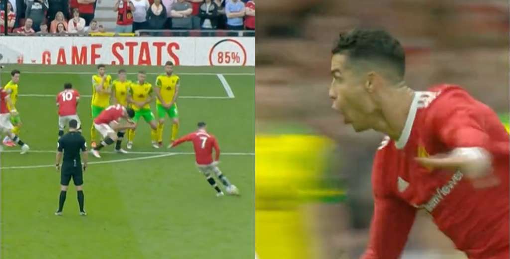 Cristiano sigue callando bocas: qué golazo de tiro libre al Norwich