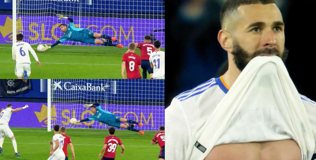 Nunca se vio: le atajó 2 penales a Benzema en 7 minutos