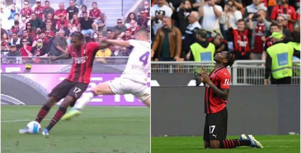 Gracias a la viveza de Leao, el Milan ganó y acaricia el título de la Serie A