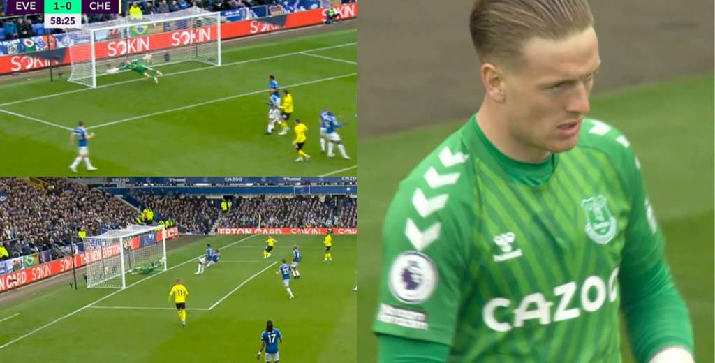 Brutal atajada de Pickford: el héroe de Everton en la victoria ante Chelsea