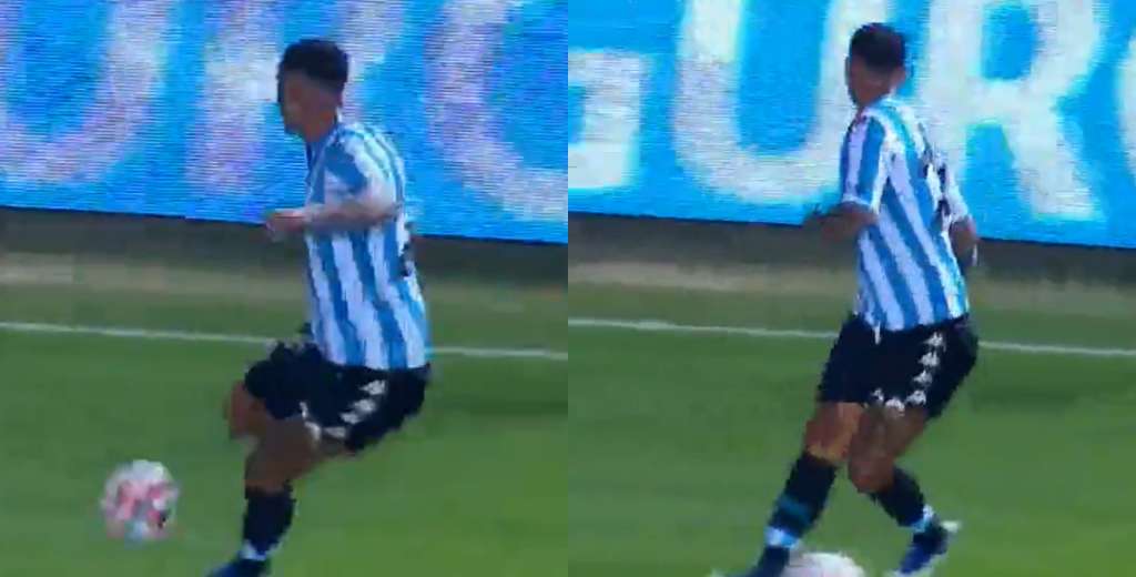 Racing ganaba 4-0 y Cardona hizo este "no look pass": terminó en el 5-0