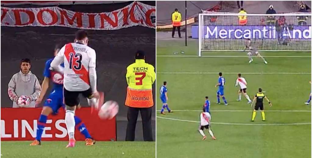 Una locura al ángulo: el golazo de Enzo Fernández para salvar a River