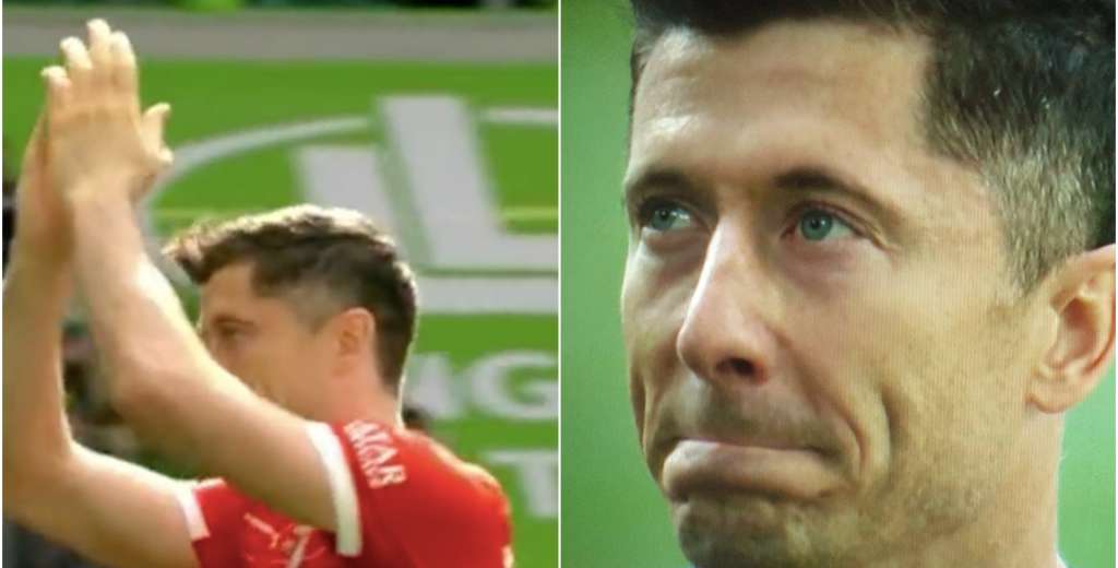 Un puñal al alma: Lewandowski se despidió de los hinchas y se fue llorando