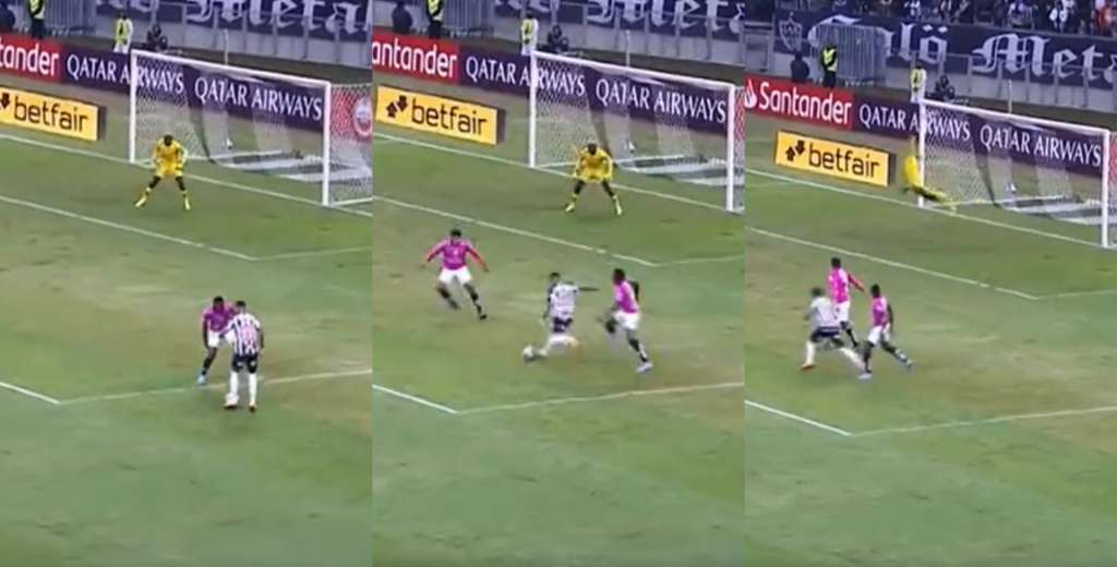 Atlético Mineiro clasificó a octavos y él hizo esta joya: golazo al ángulo