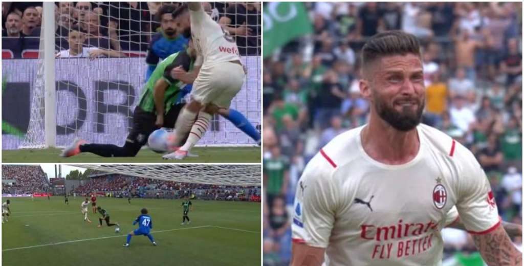 Gol de Giroud y el Milan acaricia el título de la Serie A