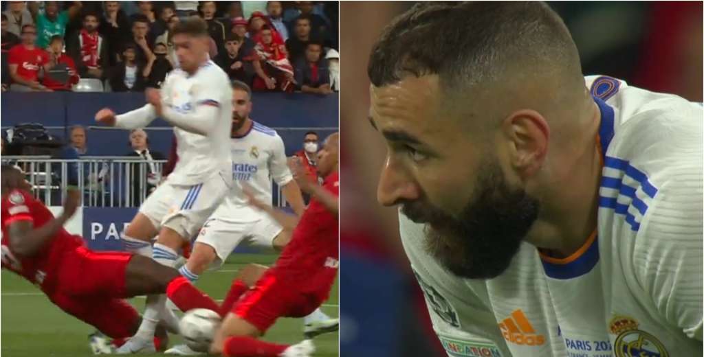 Un escándalo: el gol lícito que le anularon a Karim Benzema