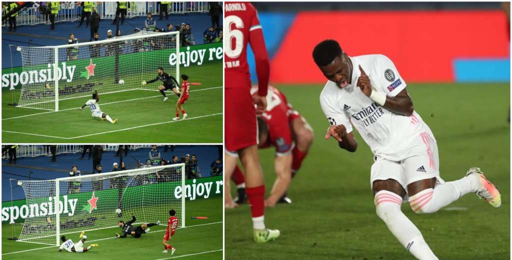 Vinícius se vistió de goleador y le dio la alegría al Madrid