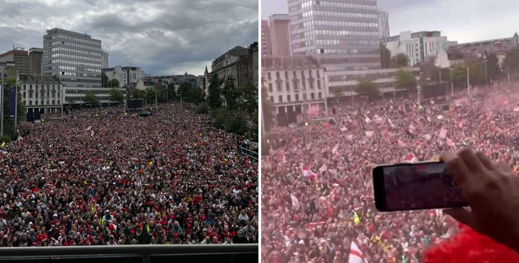 AMAZING: Nottingham Forest fans welcome their team back